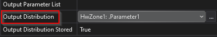 Output Distribution Stored