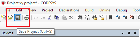 CodeSysSaveProject
