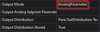 AnalogParameter ZoneOut