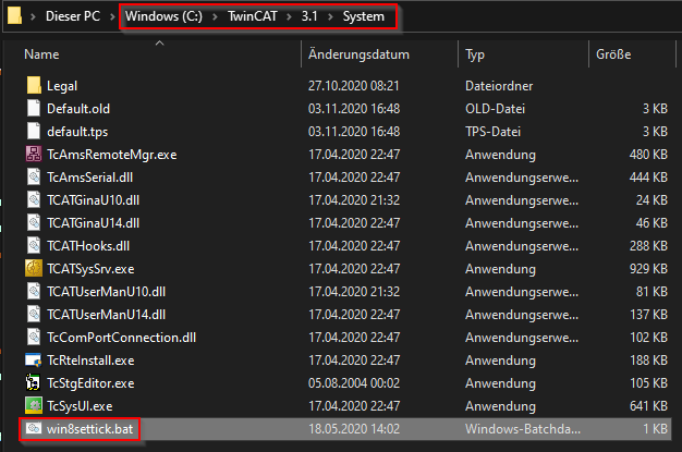 TwinCatWin8SettickFolder